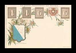 1910 DIE ERSTEN BRIEMARKEN DER SCHEIZ (Menke-Huber) LUXUS