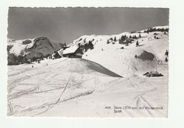 Ansichtskarte Stoos mit Hauserstock Skilift
