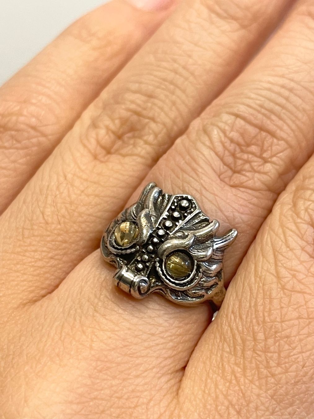 Ringe: Echter Goldrutil-Quarz-Ring – Neu und originalverpackt aus Schiers von sisikristall 1