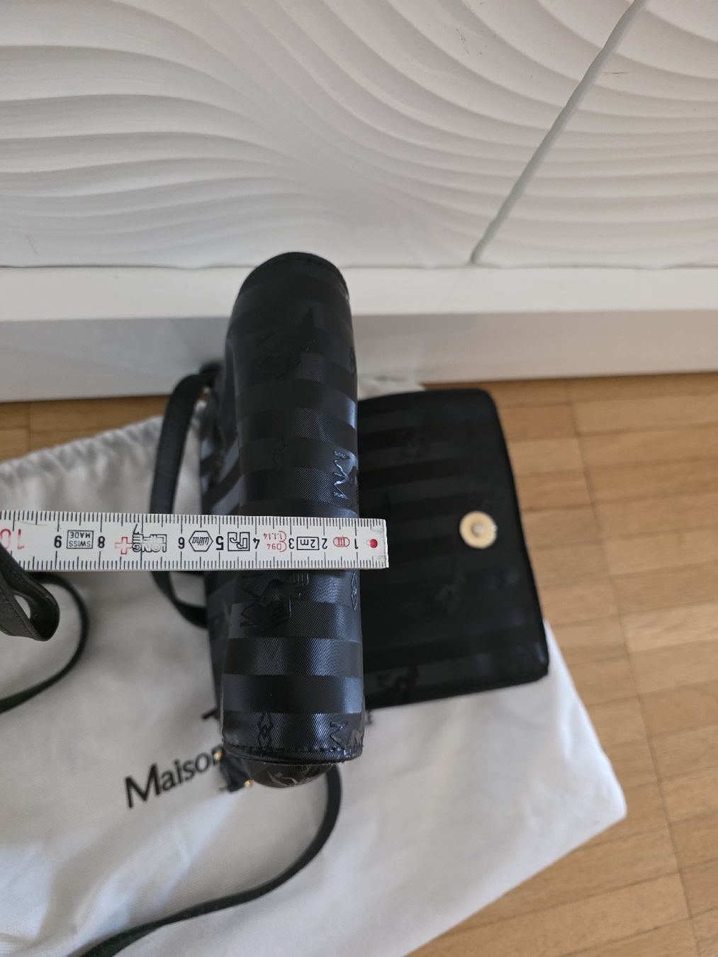 Maison Mollerus Borse da donna: Tasche Maison Mollerus Suisse schwarz mit Logo – Usato da Laufenburg venduto da may_r2st 4