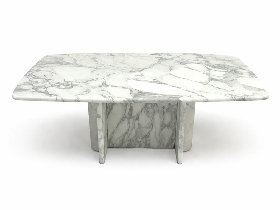 Tavoli: Vintage Couchtisch aus massivem Carrara-Marmor – Usato da Dagmersellen venduto da vvinteriorhome 2