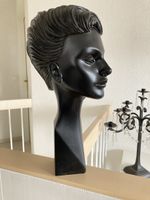 Frauenkopf schwarz 47 cm