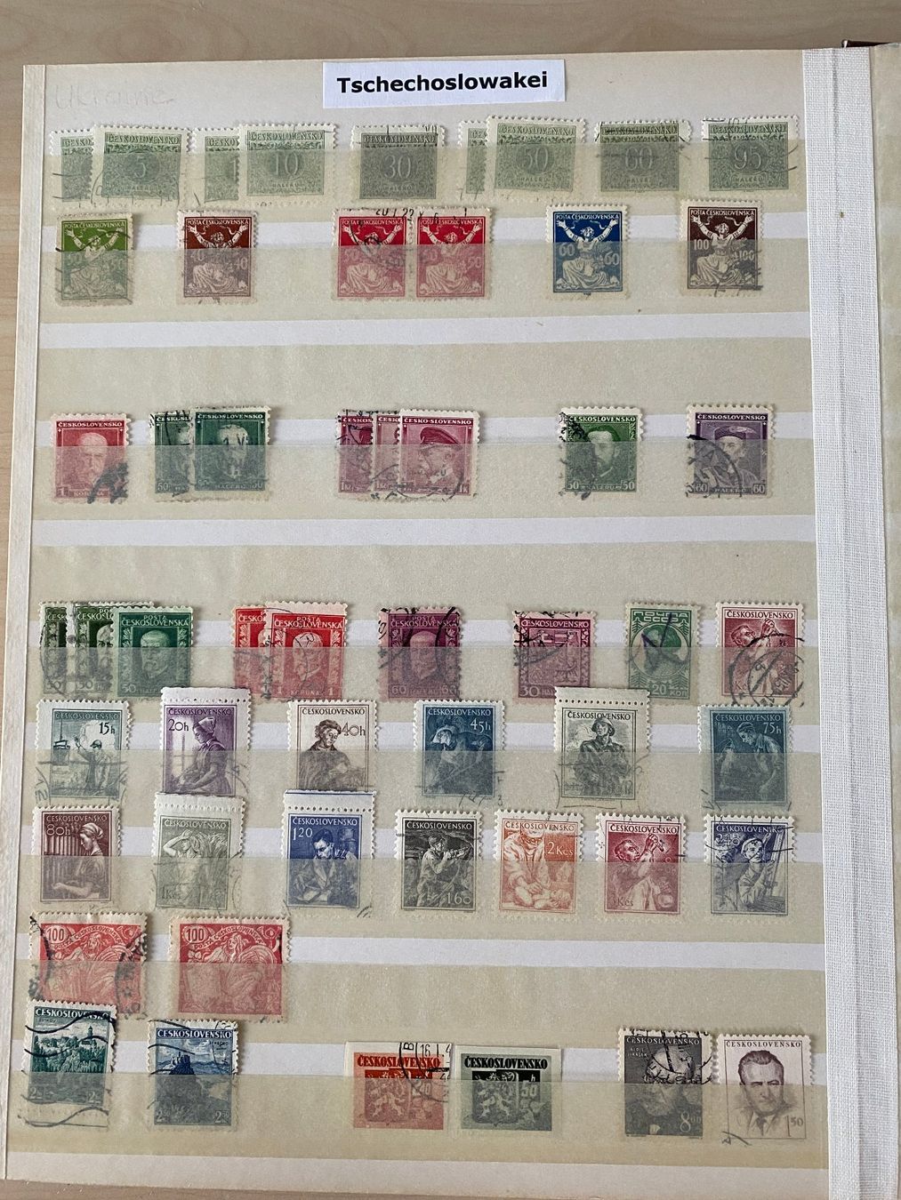 Alle Briefmarken: Sammlung Ceskoslovensko – Gebraucht aus Luterbach von dorohase