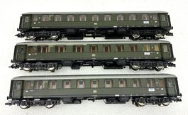 Fleischmann= 3x Abteilwagen DB B4üwe 16 574 | AB4üwe 14 217