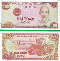 VIETNAM 200 DONG 1987 (UNC)