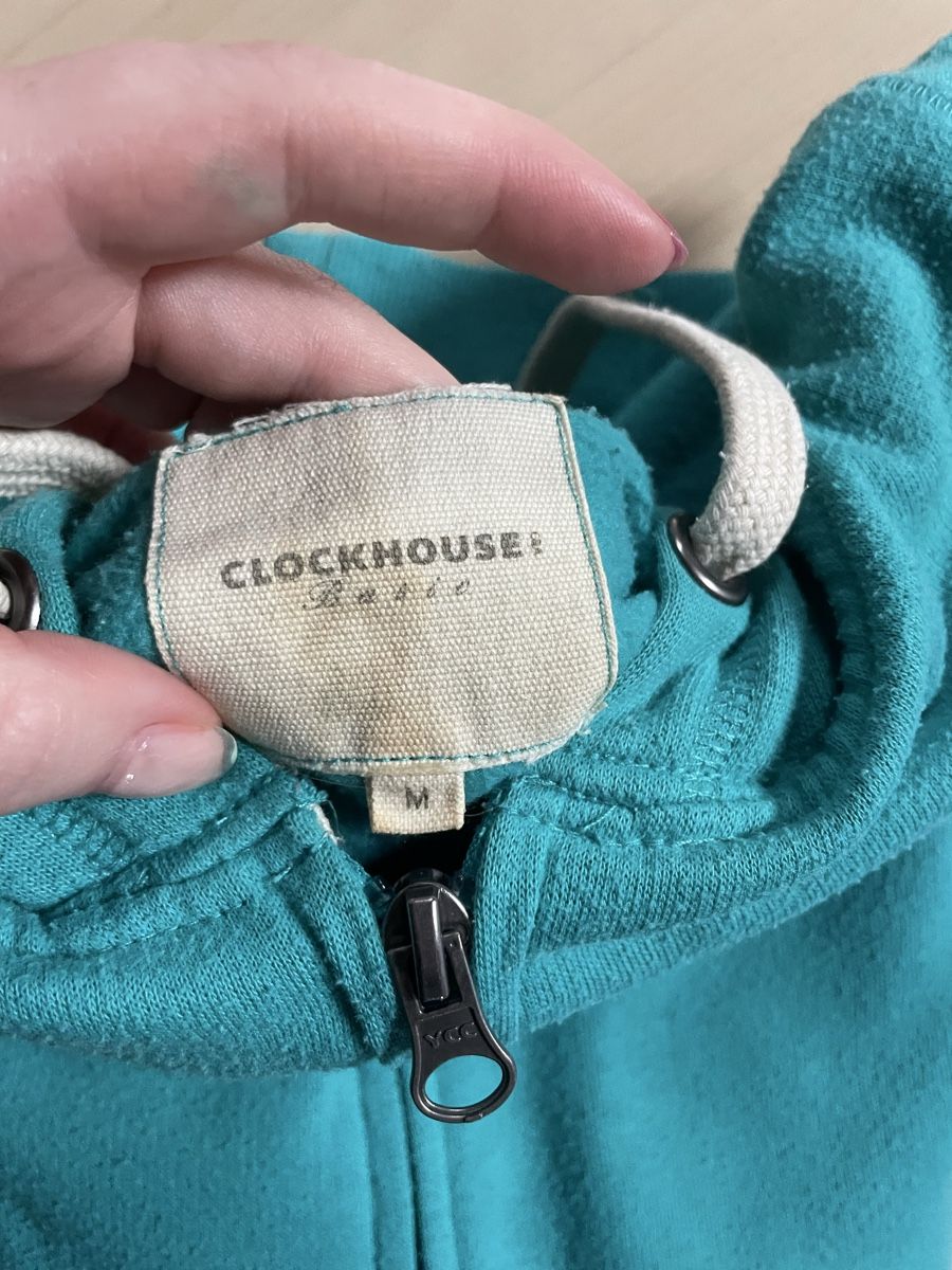 Giacche: Clockhouse Basic Zipper Hoodie, Türkis, Gr. M – Usato da Schnottwil venduto da MysticWitch 1