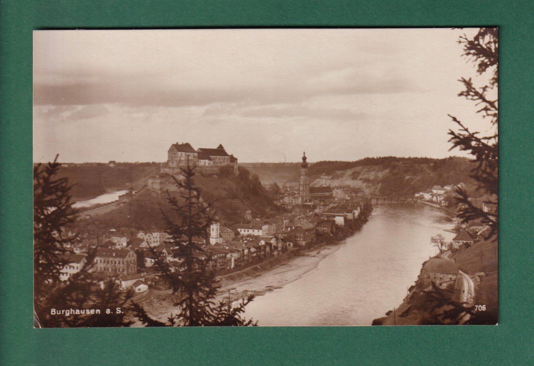 Cartoline postali: BURGHAUSEN – Usato da Pully venduto da nicecards-shop
