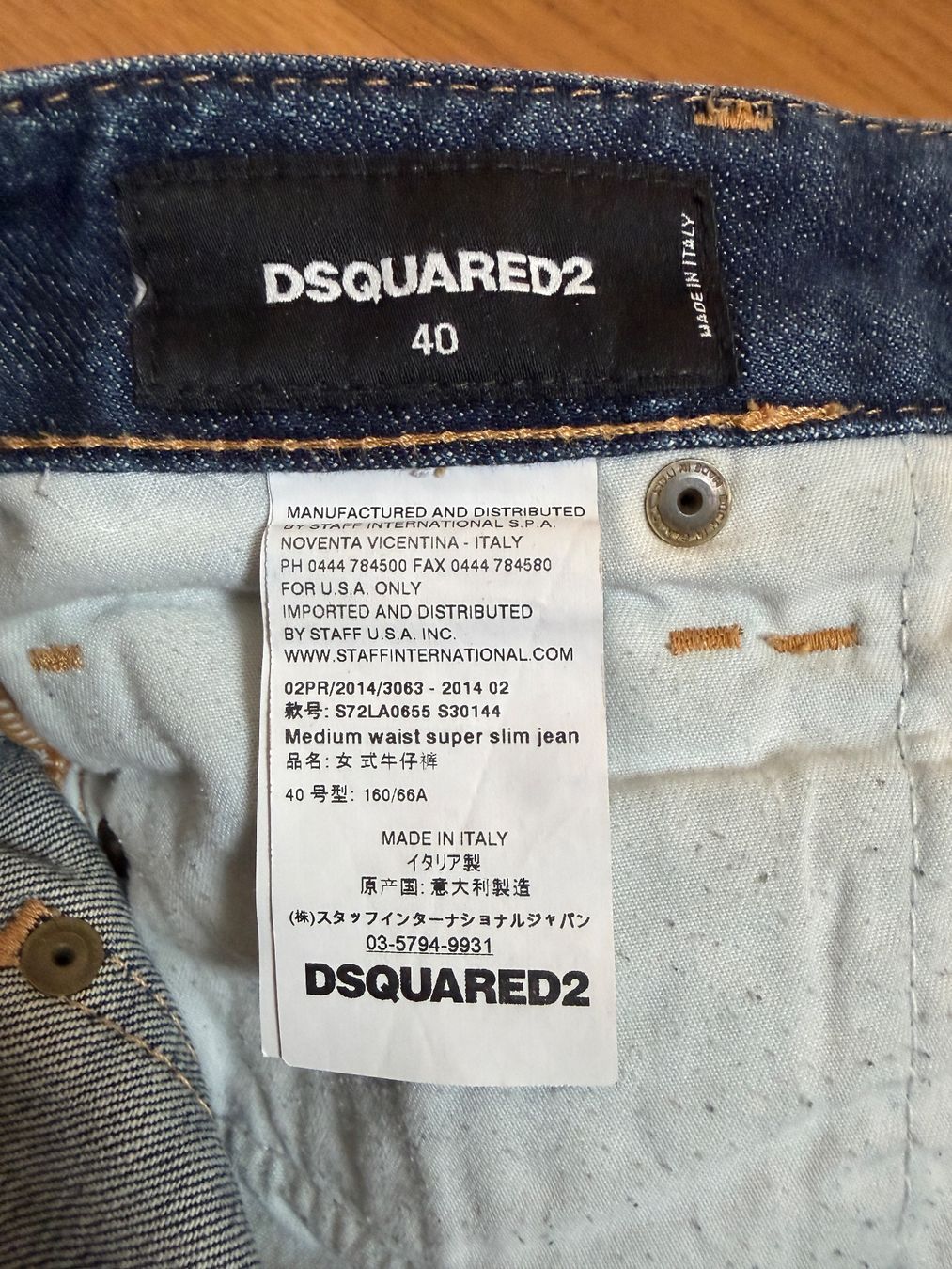 Dsquared2 Jeans: Dsquared2 Skinny Jeans Ankle Zip Y2K Gr 40 Designer – Usato da Bern venduto da harmfreefashion 2
