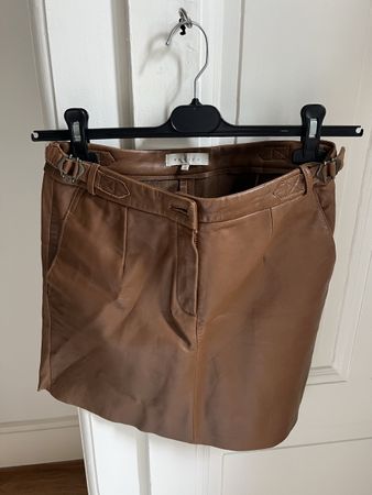 Jupe en cuir Sandro - 100% Agneau Taille 40