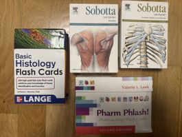 Histology & Pharmacology Flash Cards Set Good Condition