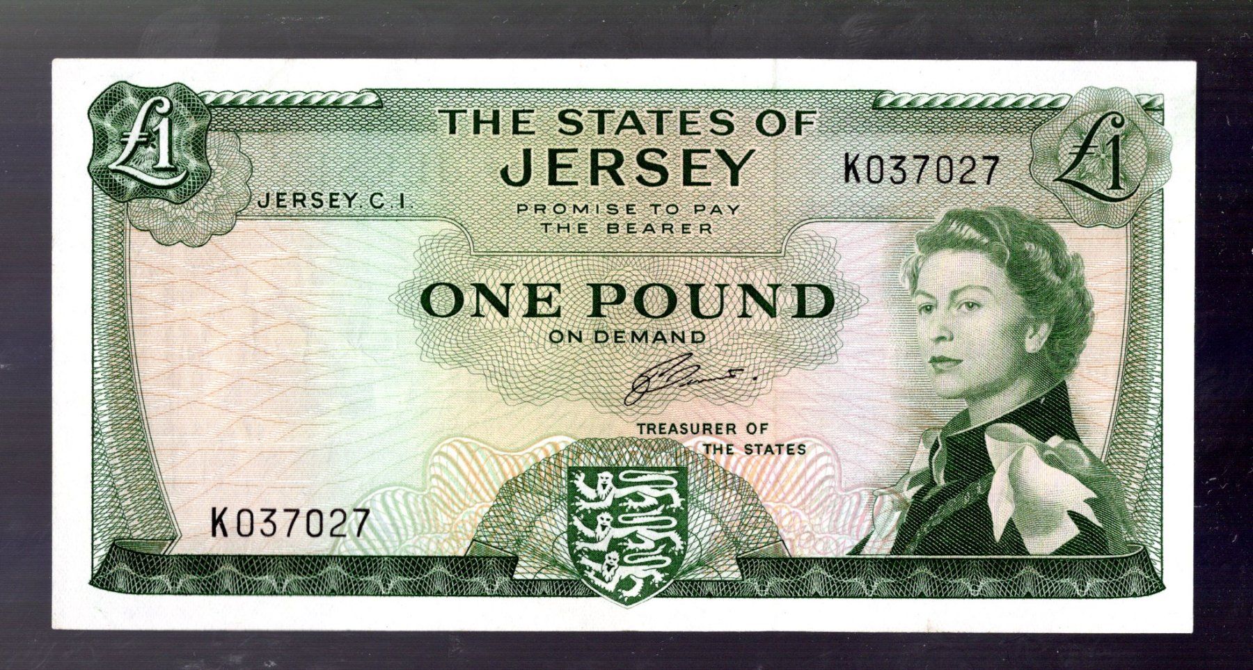 Banknoten: Jersey 1 pound selten – Gebraucht aus Leibstadt von baroc333