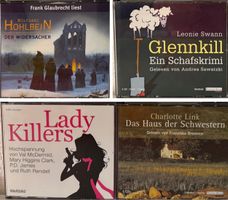 4 Hörbuch Meisterwerke, Krimi, Roman, Hochspannung