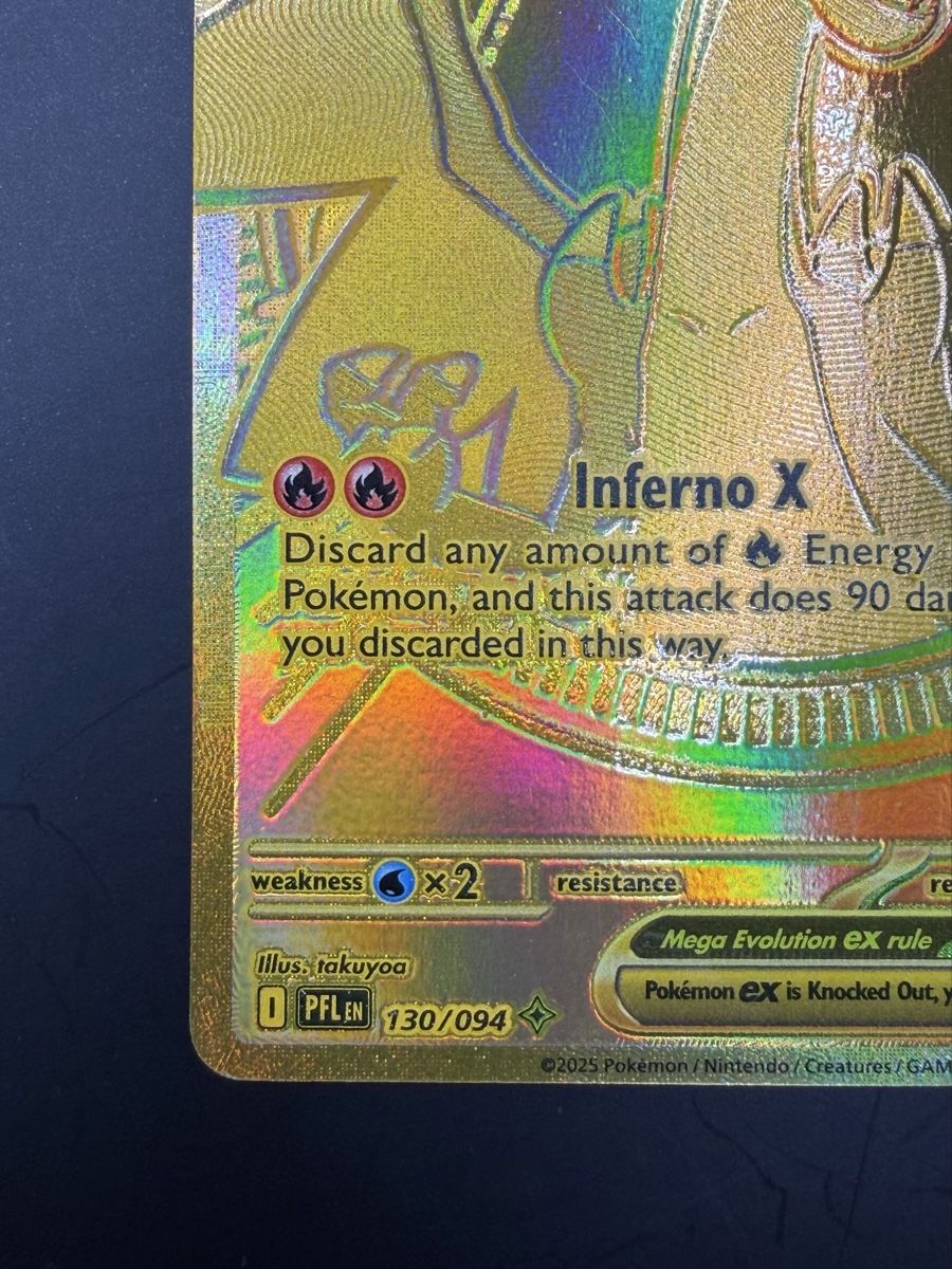 Pokémon Carte collezionabili: Mega Charizard X ex - PFL #130 (Gold) – Nuovo (secondo la descrizione) da Genève venduto da Resko 4