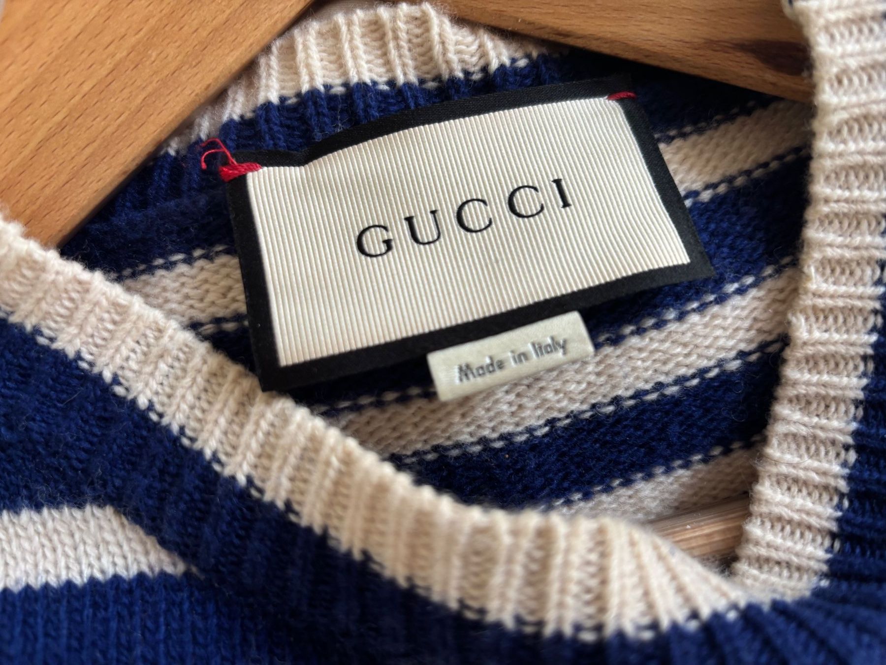 Gucci Pullover & Sweatshirts: Gucci Wollpullover blau weiss, Tiger , 34/36 – Gebraucht aus Herrliberg von mayfi 7