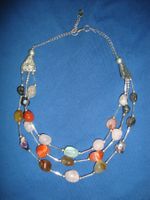 Edelstein-Kette 3-Reihig