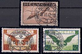 1929-1930, F13-15 gest. SCHWEIZ. AUTOMOB.-POSTBUREAU (14039)
