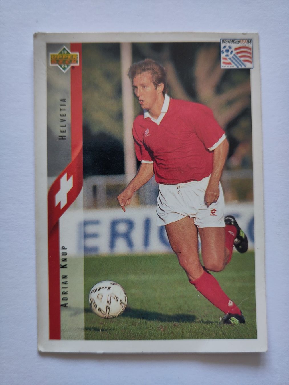 Carte collezionabili: Adrian Knup - Suisse - Carte Upper Deck - World cup 1994 – Usato da Lausanne venduto da the_p2w5
