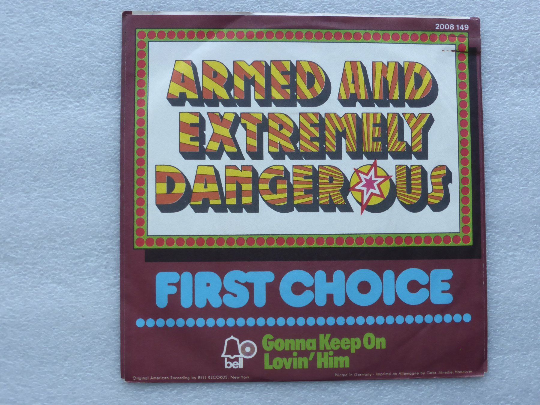 Dischi in vinile: Vinyl Single   FIRST CHOICE – Usato da Küssnacht am Rigi venduto da Mondkinder 3