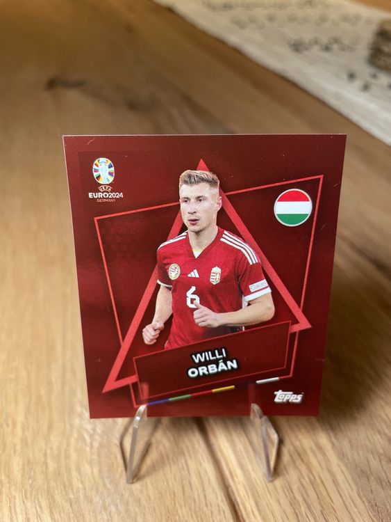 Sticker Topps EURO 2024 - HUN1 Hongrie Emblem - Rose/Blush Parallel - Swiss