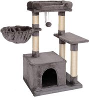 Kratzbaum Katzenbaum Kletterbaum 85cm mit Höhle Liegebett