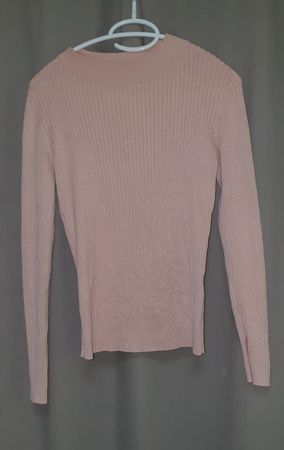 Pull fin rose poudré
