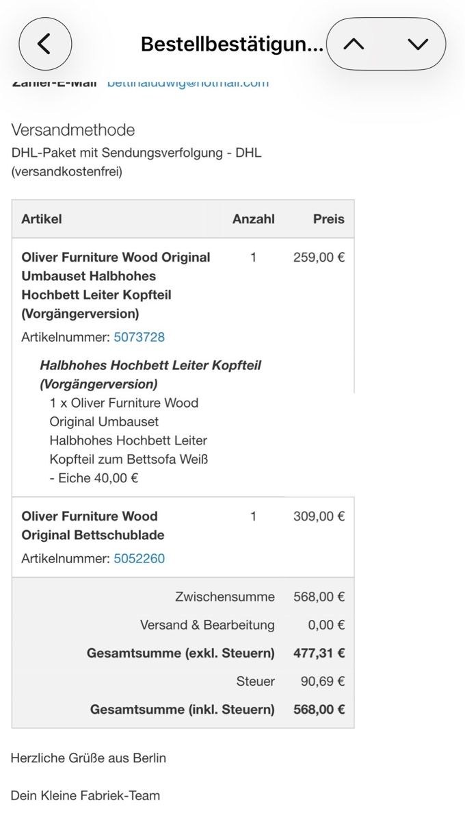 Oliver Furniture Letti: Wunderschönes Bett – Usato da Basel venduto da BettinaLu79 6