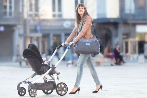 Fasciatoi & Accessori: Badabulle Wickeltasche MULTIPOCKET grau – Nuovo e nell'imballaggio originale da Wangen b. Olten venduto da Babywohl 3