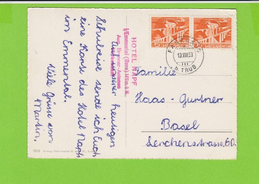 Cartoline postali: Hotel Napf - alte AK um 1950 – Usato da Vitznau venduto da Ropaku 1
