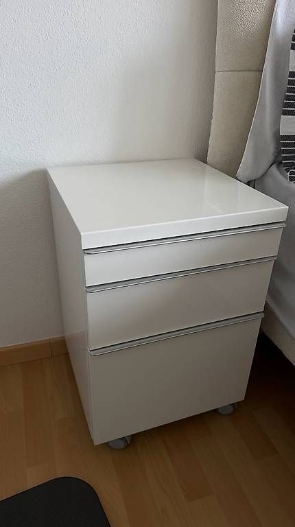 Banconi: Weisser Rollcontainer mit 3 Schubladen  Hochglanz – Nuovo e nell'imballaggio originale da Baar venduto da AlisaBXX
