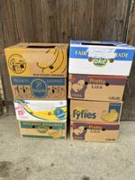 8 Bananenschachteln stabil gebraucht guter Zustand