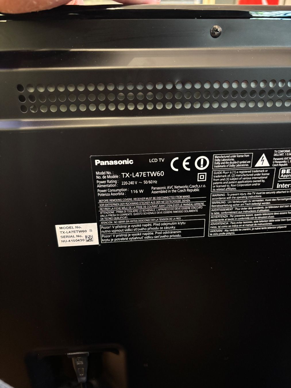 Panasonic Televisori: Téléviseur Panasonic 47 pouces – Usato da Sion venduto da Bang-OlufsenSion 4