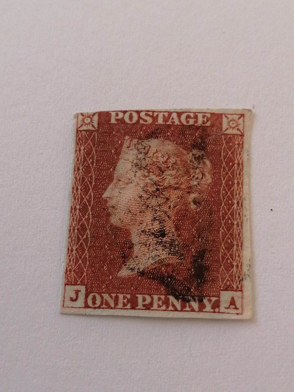 Alle Briefmarken: One Penny Red 1841  – Gebraucht aus Happerswil von tschergi