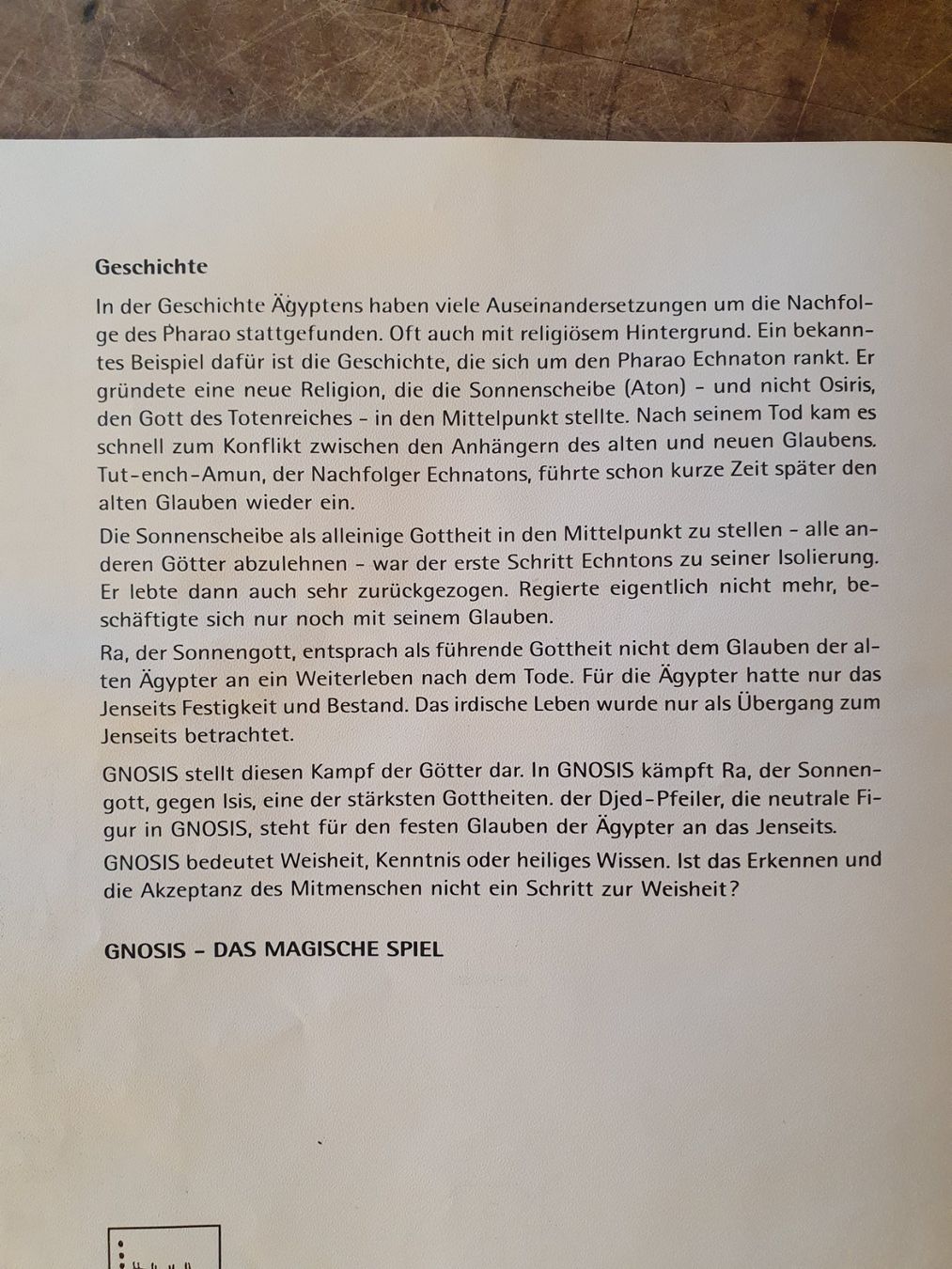 Spiele: Gnosis Strategiespiel – Gebraucht aus Zürich von loosebone 4