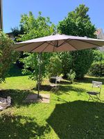 Grosser Sonnenschirm, taupe/graubeige