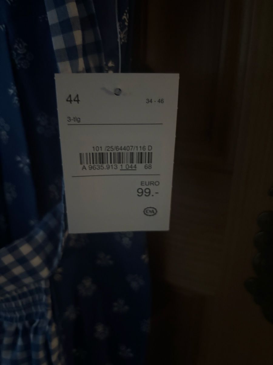 C&A Vestiti: Dirndl blau/weiss Grösse 44 – Nuovo e nell'imballaggio originale da Wetzikon ZH venduto da davos74 1