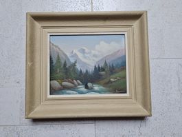 Gemälde von Grossen, signiert, gerahmt.