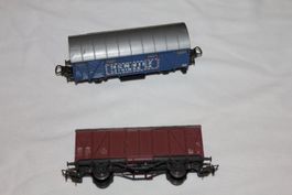 2 Güterwagen 2-achsig, Marke Lima, Spur H0