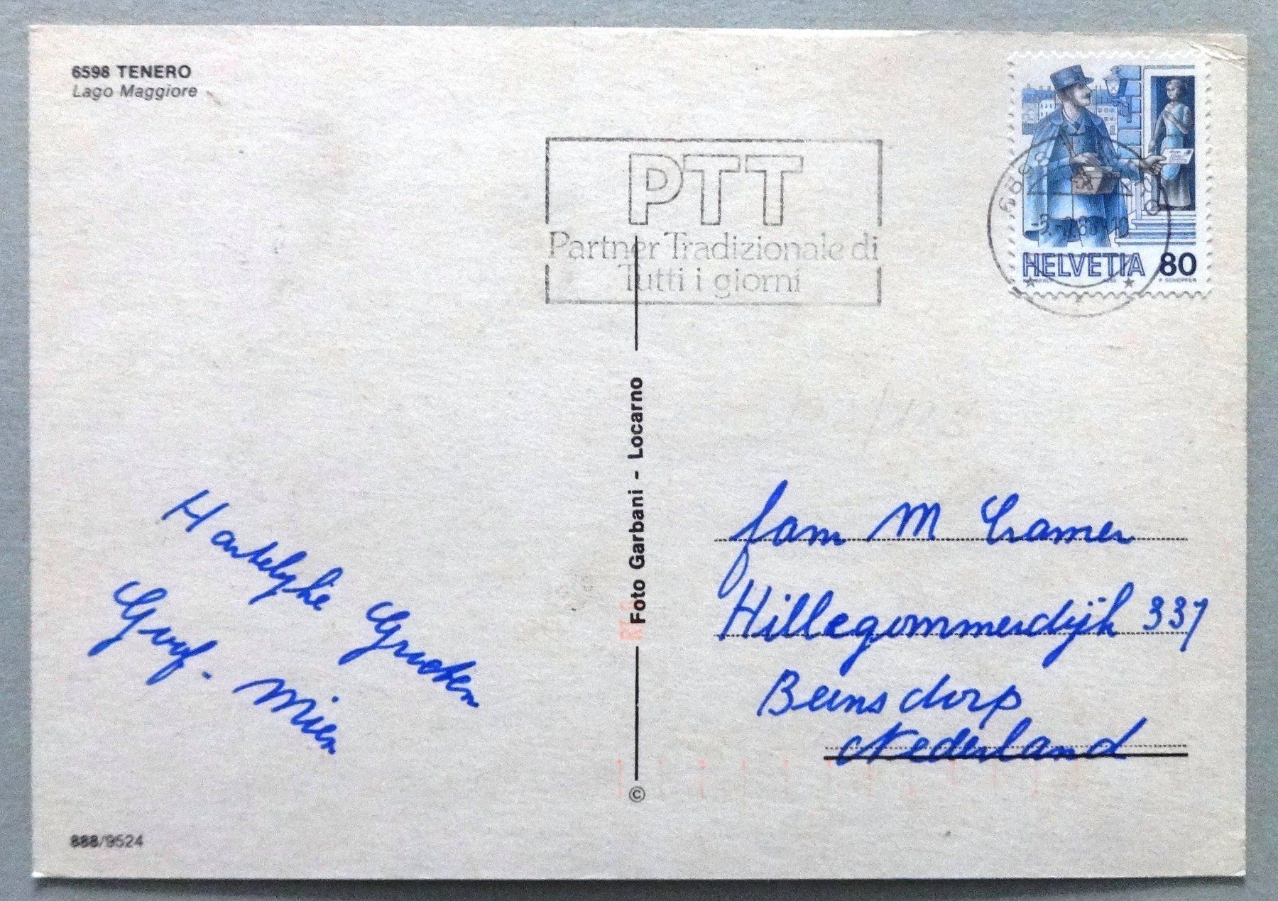 Cartoline postali: Tenero - Lago Maggiore – Difettoso da Fétigny venduto da Billy2miny 1