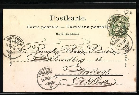 Cartoline postali: Weiach, Restaurant zum Bahnhof, Kaiserst – Usato da Berlin venduto da bartko-reher 1
