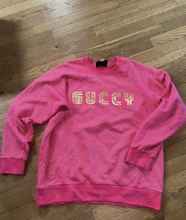 Gucci Pullover, Pink mit Sternen, Grösse M, Top Zustand