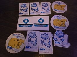 Vintage Hypo Bank Stickers Switzerland 80s