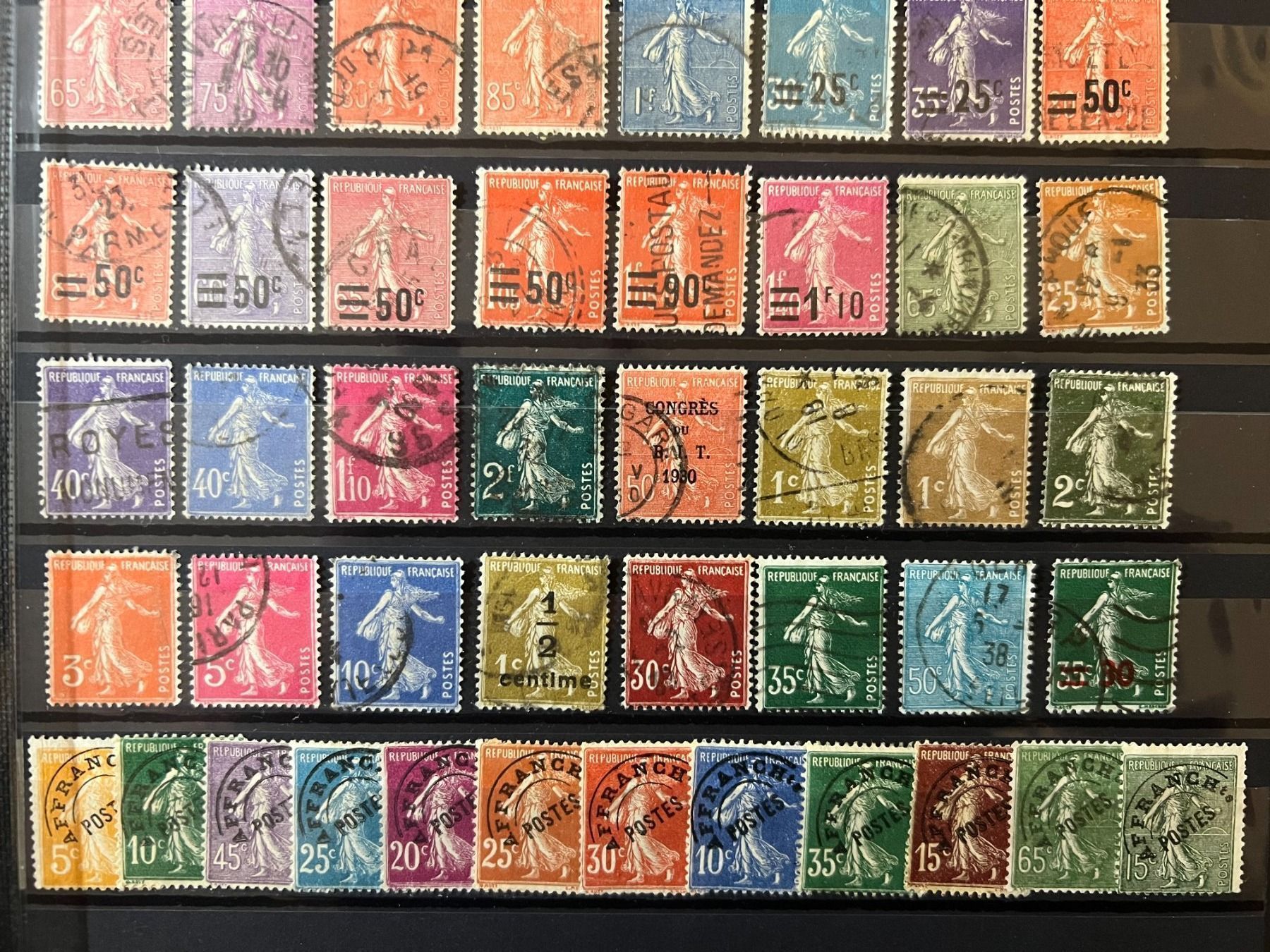 Tutti i francobolli: Série 76 Semeuses Oblitérées 1903 - 1940 – Usato da Lausanne venduto da ffhoud 3