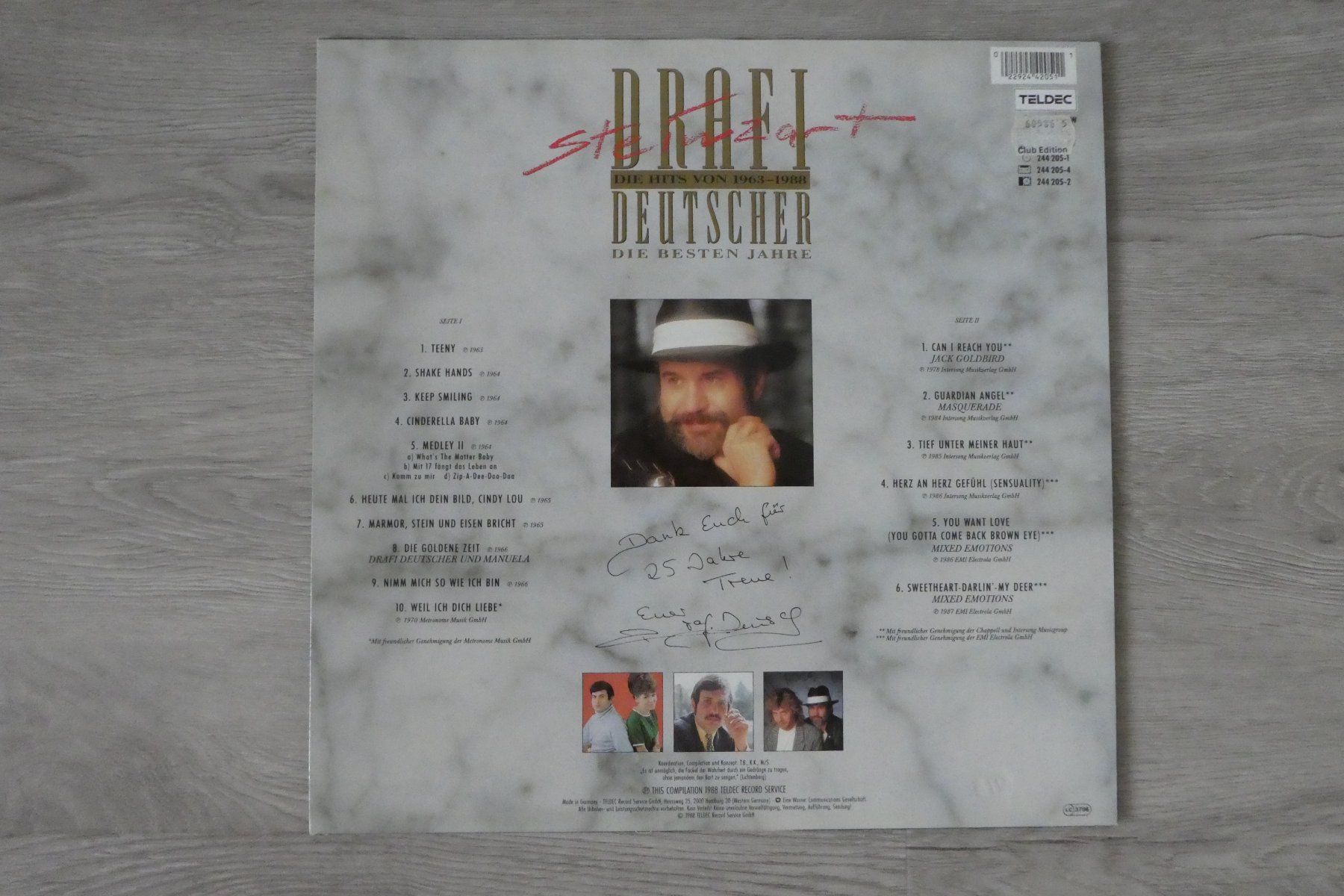 Dischi in vinile: Drafi Deutscher Lp, Steinzart. – Usato da Andelfingen venduto da Annegret06 1
