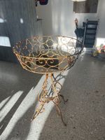 Design Vintage-Etagere / Tisch mit Spiegelglasplatte!