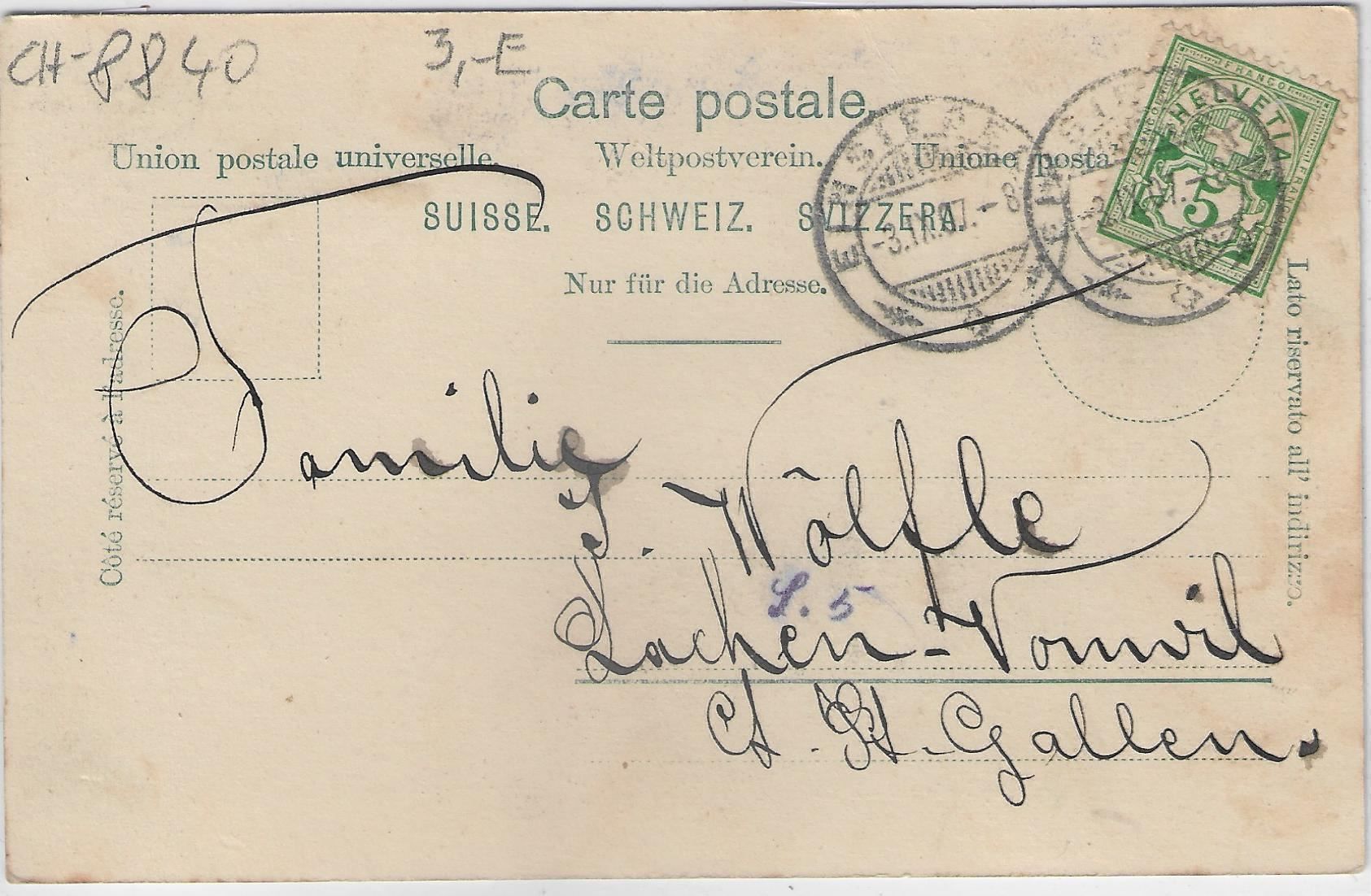 Cartoline postali: Einsiedeln - Generalansicht – Usato da Ettingen venduto da Kartenplanet 1