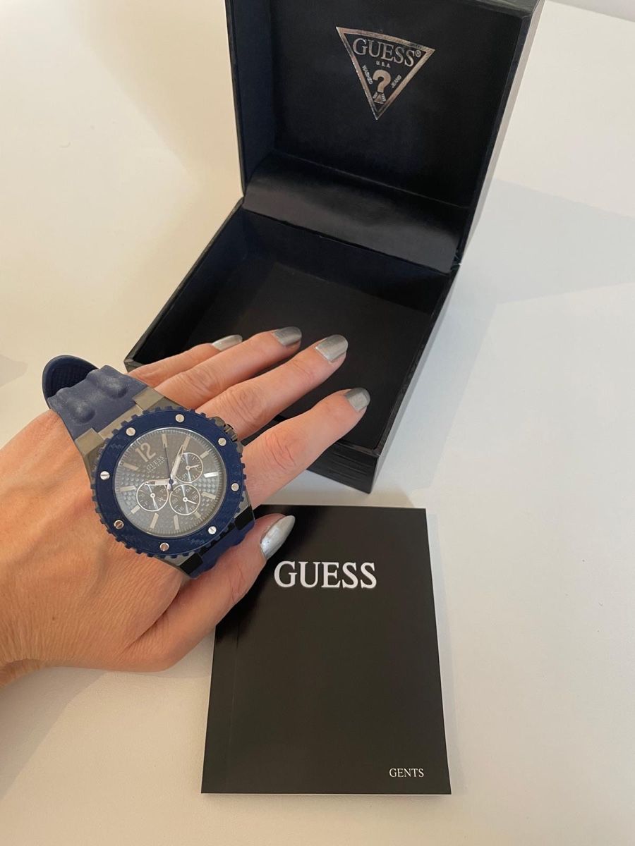Guess Uhren: Guess Herrenuhr Chronograph Blau mit Box – Neu und originalverpackt aus Basel von Ch2005 3