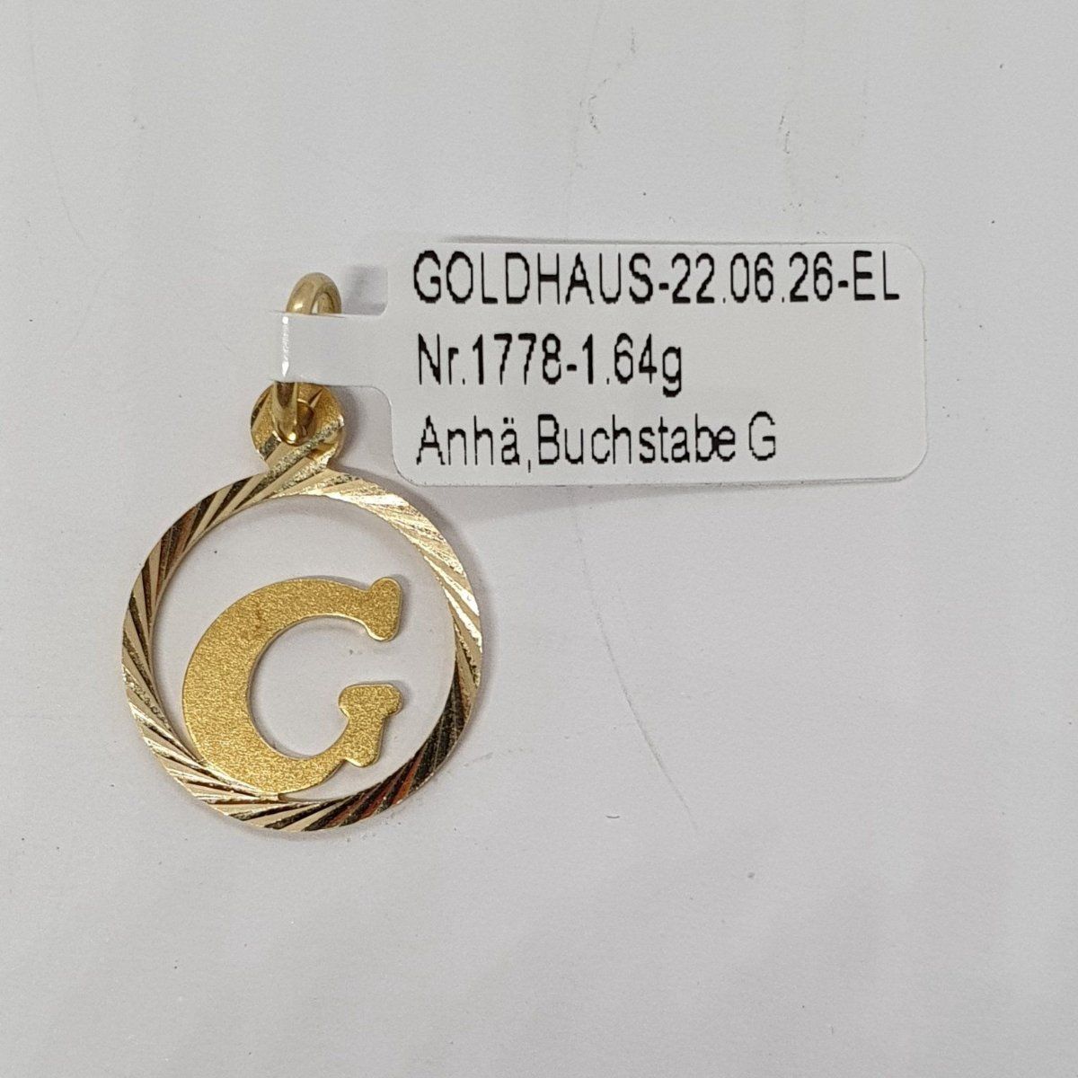 Ciondoli: Echt 18K Gold - G Anhänger – Usato da Luzern venduto da luzerngoldhaus 2