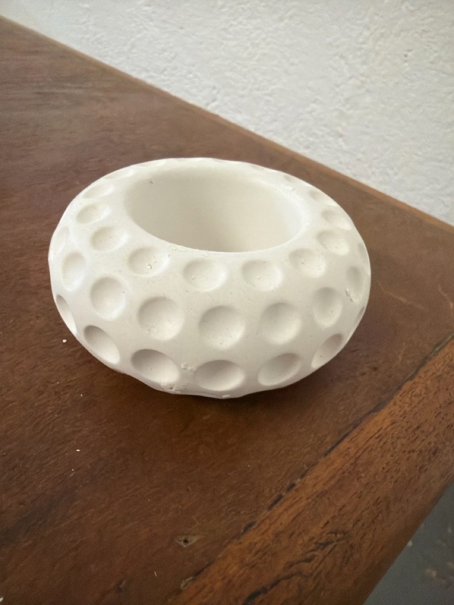Portacandele: Teelicht aus Gips oder Ring Schale roh – Nuovo (secondo la descrizione) da Zürich venduto da joyfulgrace