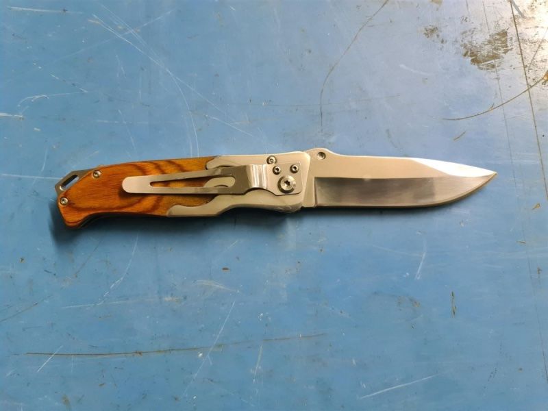 Posate: schönes edles Messer Holzgriff brau – Nuovo e nell'imballaggio originale da Necker venduto da liq24 5