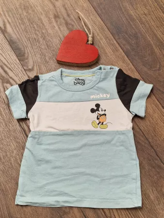 T-Shirt Disney Baby C&A Mickey Gr 86 hellblau top Zustand